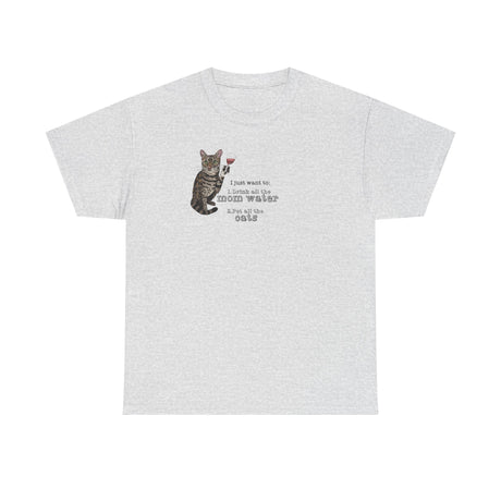 Funny Flounder Cat Wine Unisex Tee