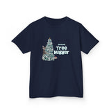 Kids Tee Christmas Tree Hugger Flounder the Purrmaid Design