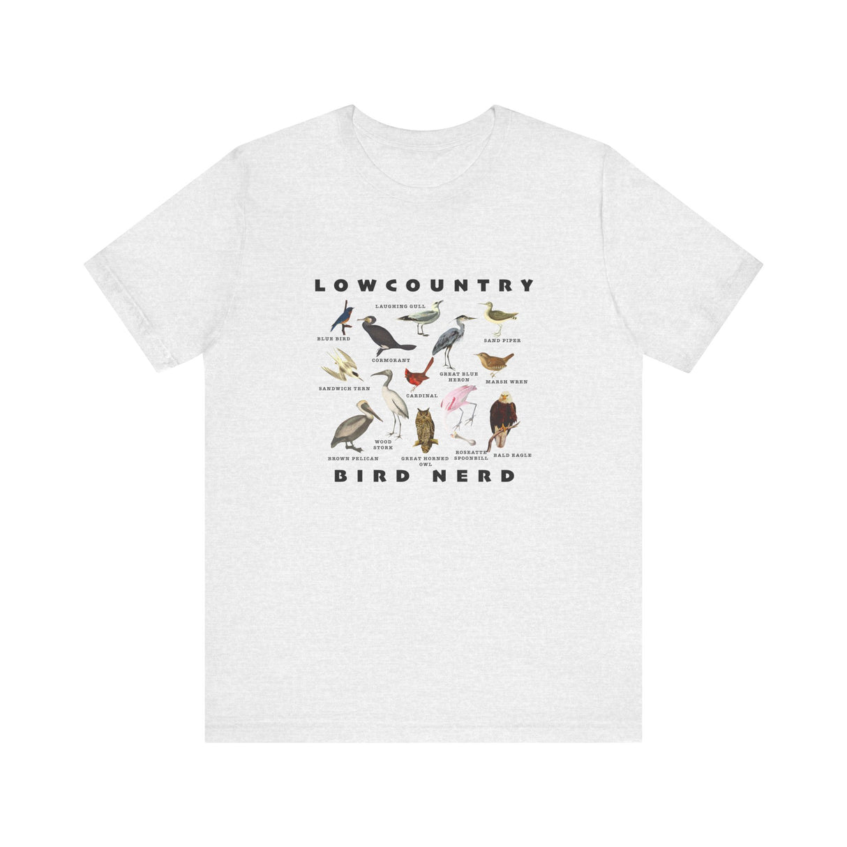 Bird Species Unisex Tee - Lowcountry Bird Nerd Shirt