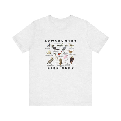 Bird Species Unisex Tee - Lowcountry Bird Nerd Shirt