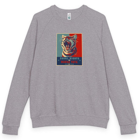 Vote Fish 2028 raglan crewneck - Graphite Heather