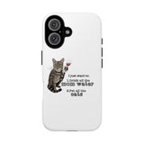 Flounder the Talking Cat Wine Glass Phone Case – "II just want to drink all the mom water"