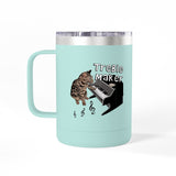 Coffee Mug Tumbler - Treble Maker Design Hand Drawn by Flounder's Mom, Nina