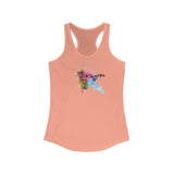 Racerback Tank - Wingapo Watercolor Design with Flounder the Purrmaid by Nina