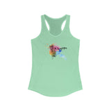 Racerback Tank - Wingapo Watercolor Design with Flounder the Purrmaid by Nina