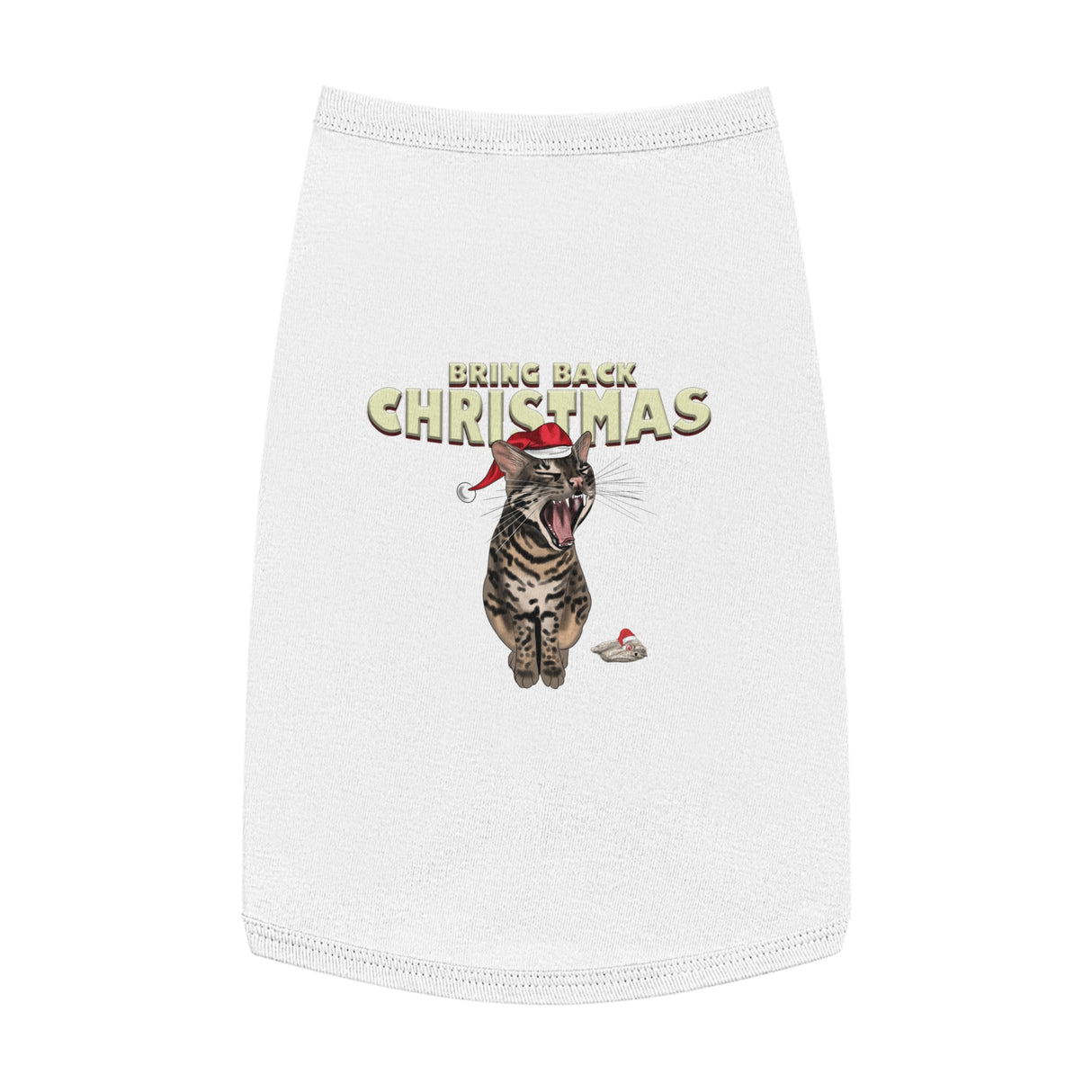 Flounder Cat - Bring Back Christmas Pet Tank Top