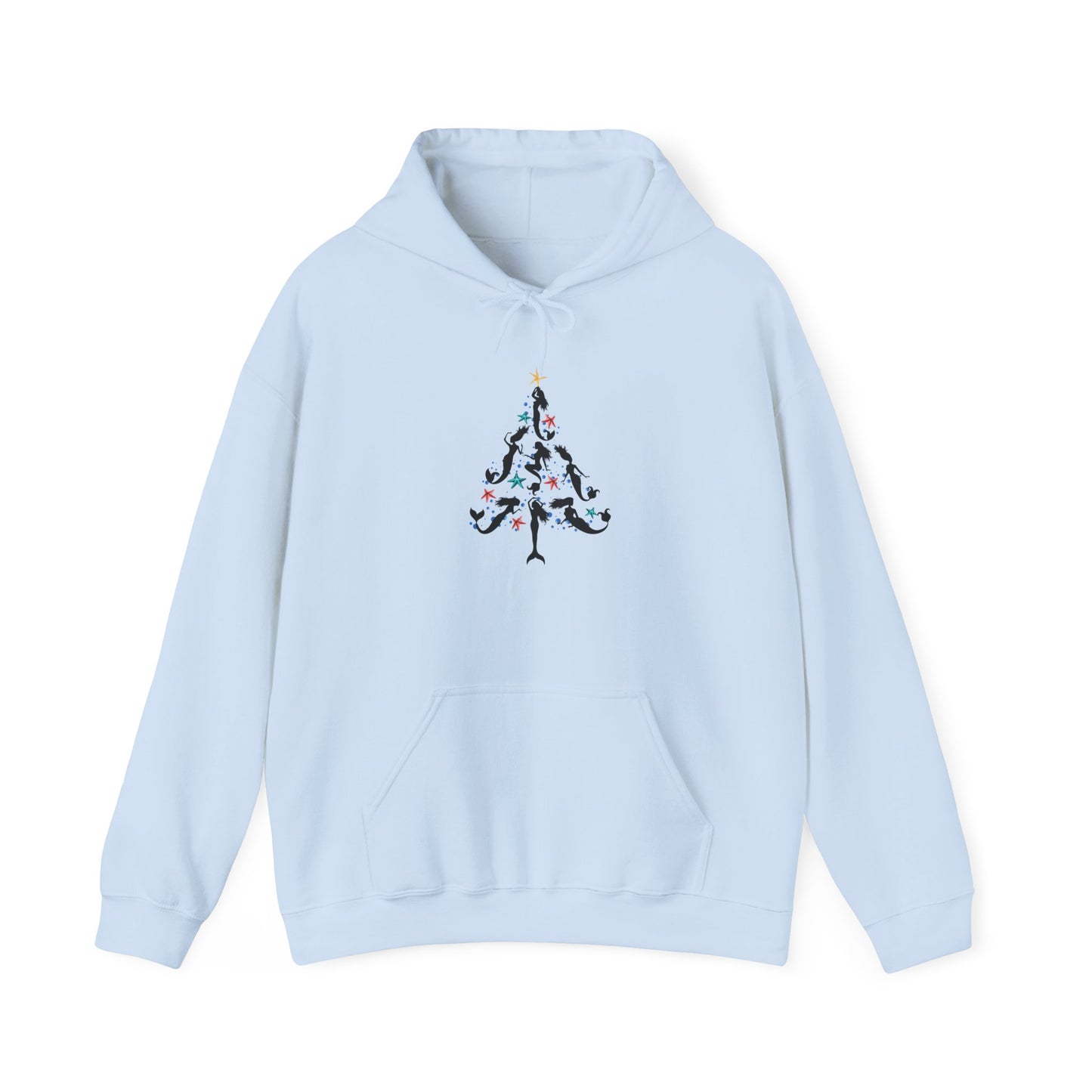 Mermaid Christmas Tree Hoodie – Festive & Cozy Holiday Sweatshirt