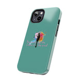 Tough Phone Case — "paint with all the colors of the wind" Flounder the Purrcasso Art