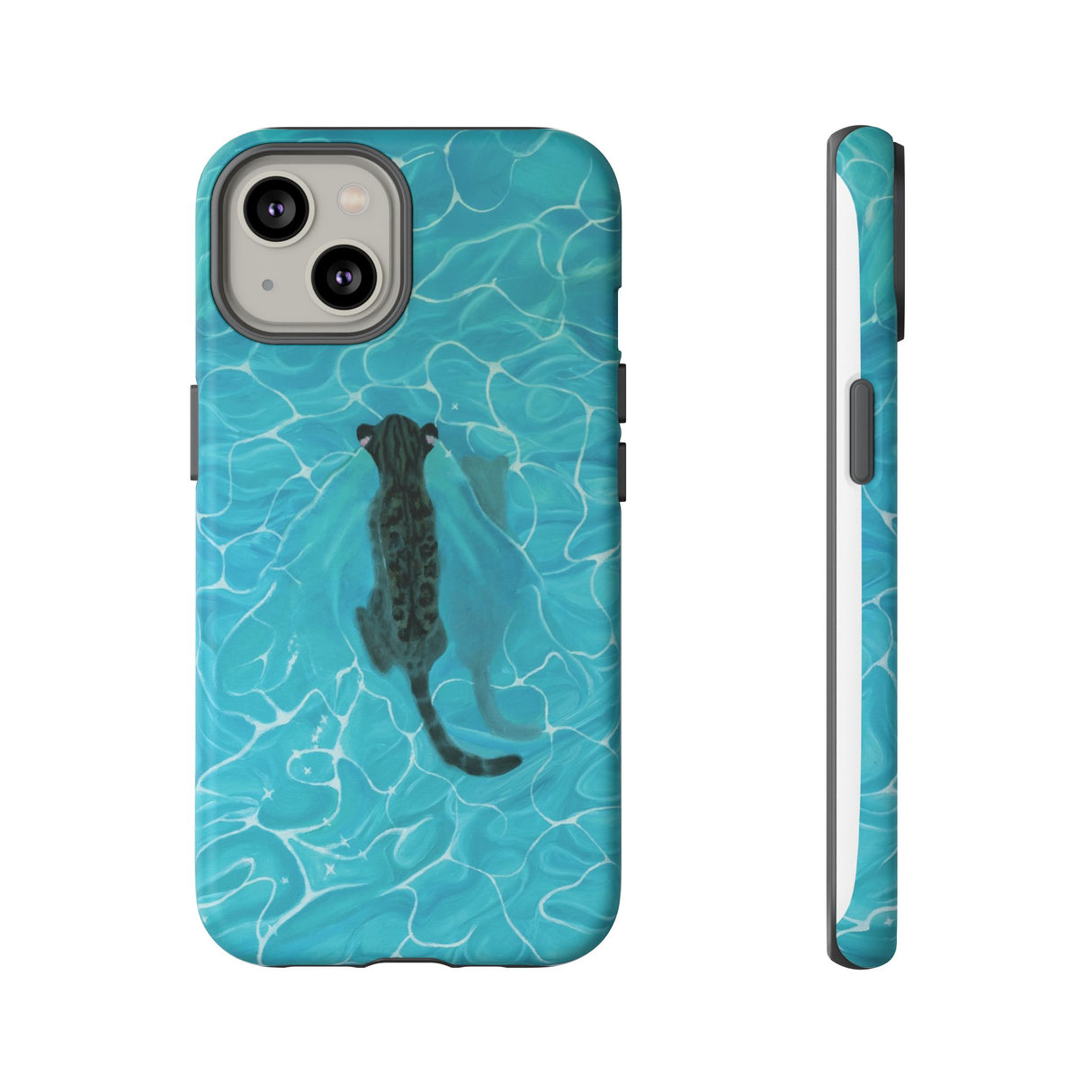 Phone Cases Purrmaid Painting featuring Flounder