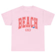 Beach Bum cotton tee in light pink