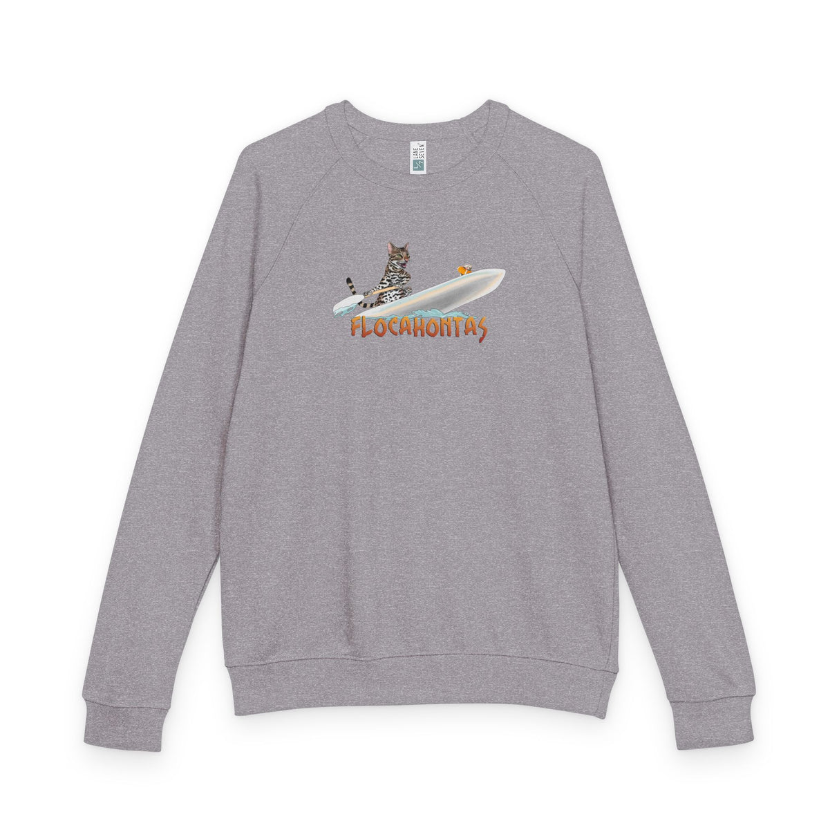Raglan Crewneck Flocahontas and Mouse Toy Design by Nina