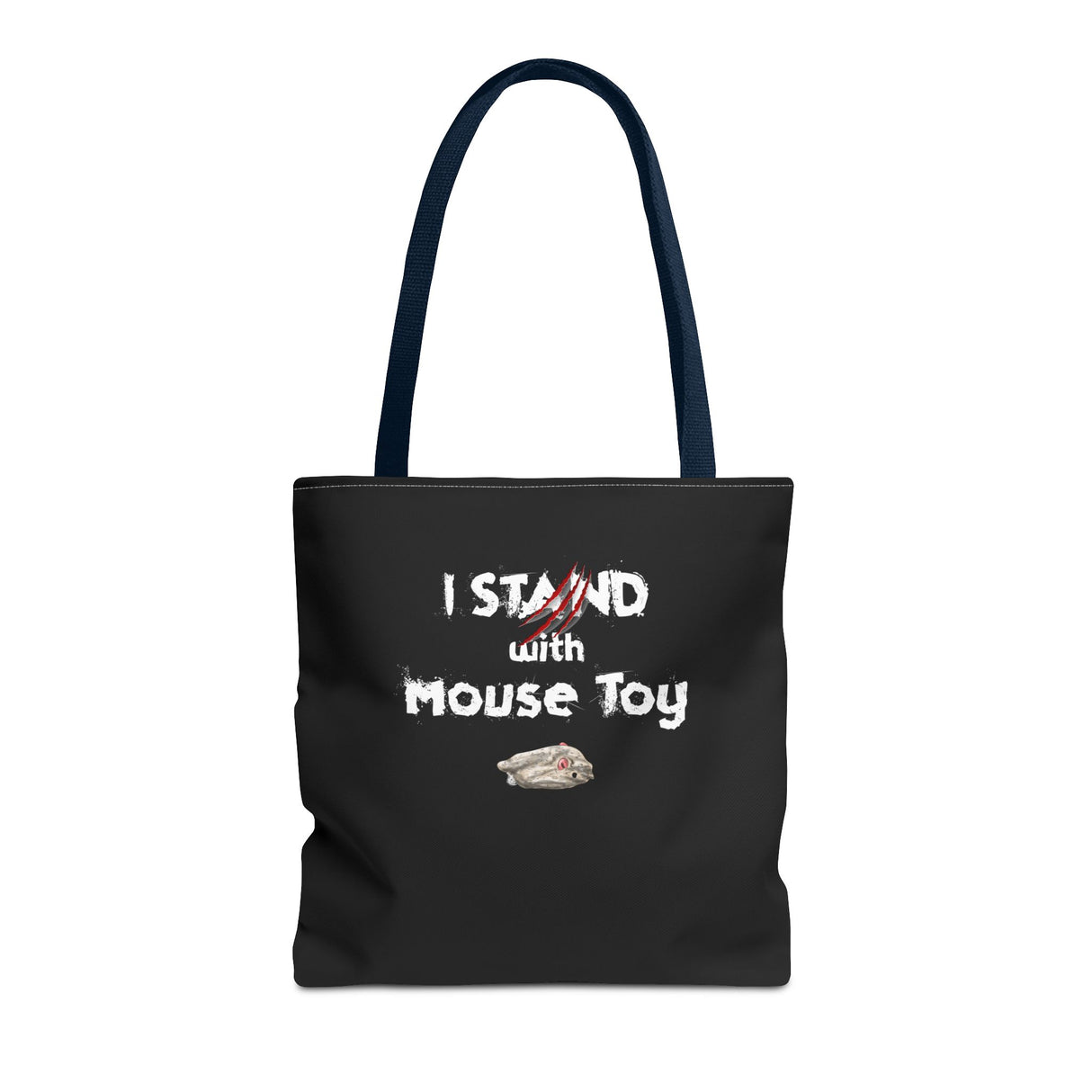 Mouse Toy Tote Bag - Hand Drawn Design by Nina