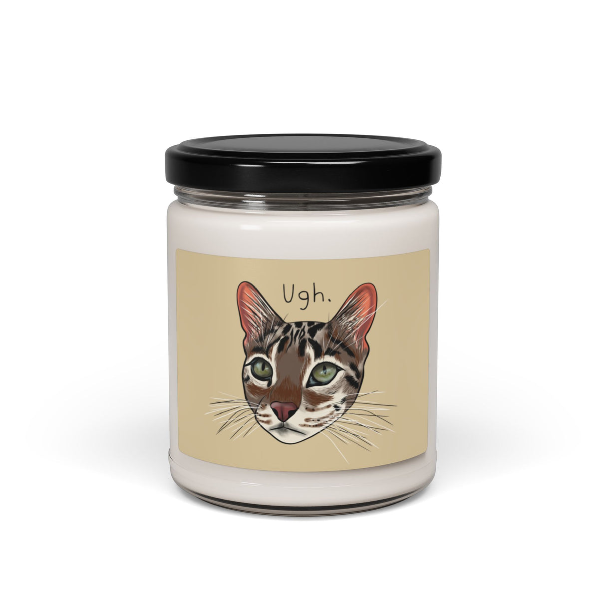 Flounder the Talking Cat "Ugh" Candle – 9oz Scented Soy Wax Candle