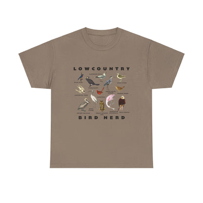 Bird Species Unisex Tee - Lowcountry Bird Nerd Shirt