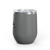 Wine Tumbler — "Competitive Rester" Flounder Design (12 oz)