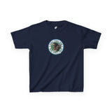 Kids Tee — "Salty Paws Club" Purrmaid Flounder & Life‑Vest Mouse Toy
