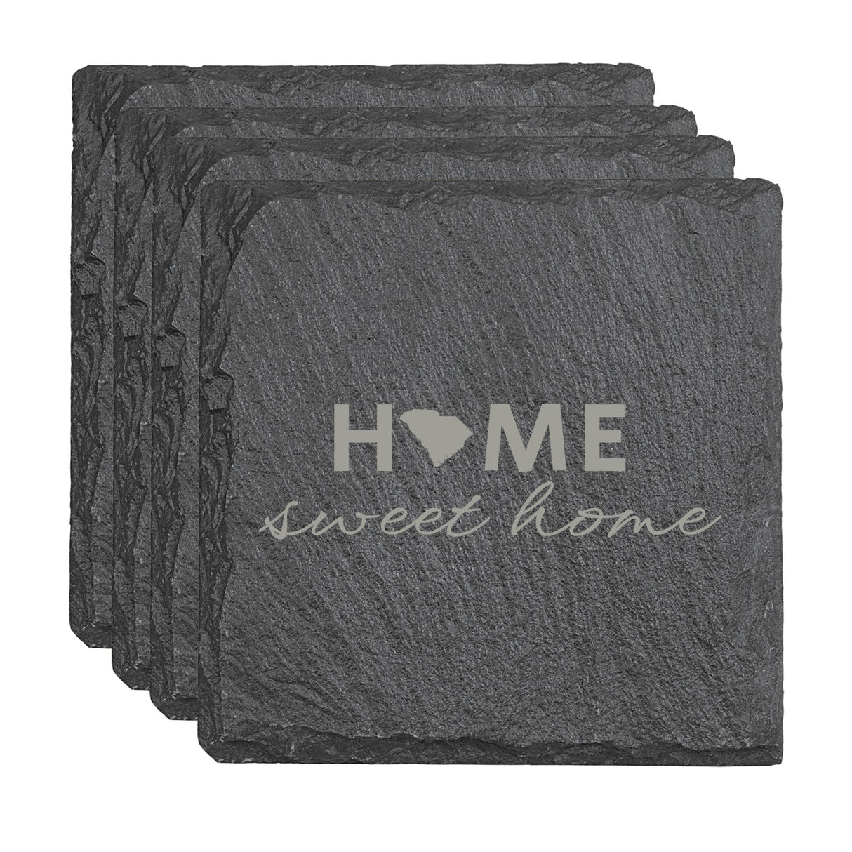 South Carolina Slate Coasters - Set of 4 - 17 design options
