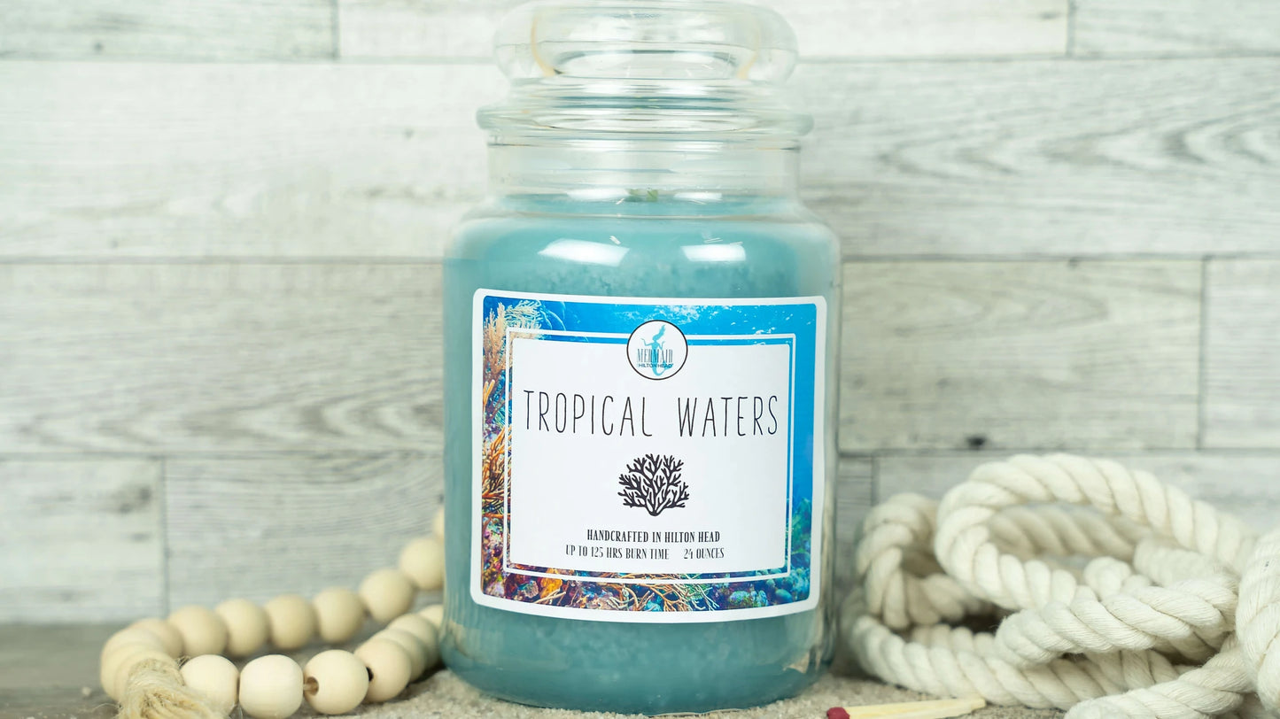 Tropical Waters Beach Candle