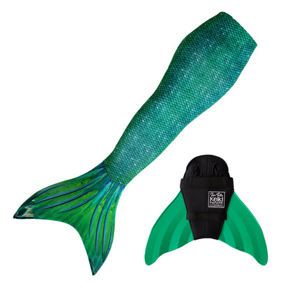 Siren Green Mermaid Tail + Monofin