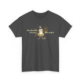 Unisex Heavy Cotton Tee - Bravery Tutu design featuring Flounder with Mouse Toy by her side