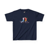 Kids Tee — “Paint With All The Colors Of The Wind” Flounder the Purrcasso Kids T-Shirt