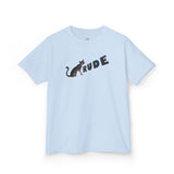 Kids "RUDE" Flounder T-Shirt — Flounder the Purrmaid Eye Roll Tee
