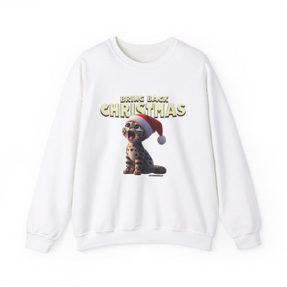 Flounder Cat “Bring Back Christmas” Unisex Crewneck Sweatshirt – Festive Cozy Wear