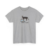 I Said What I Said Flounder Graphic Tee — Hand-Drawn Talking Pet Buttons