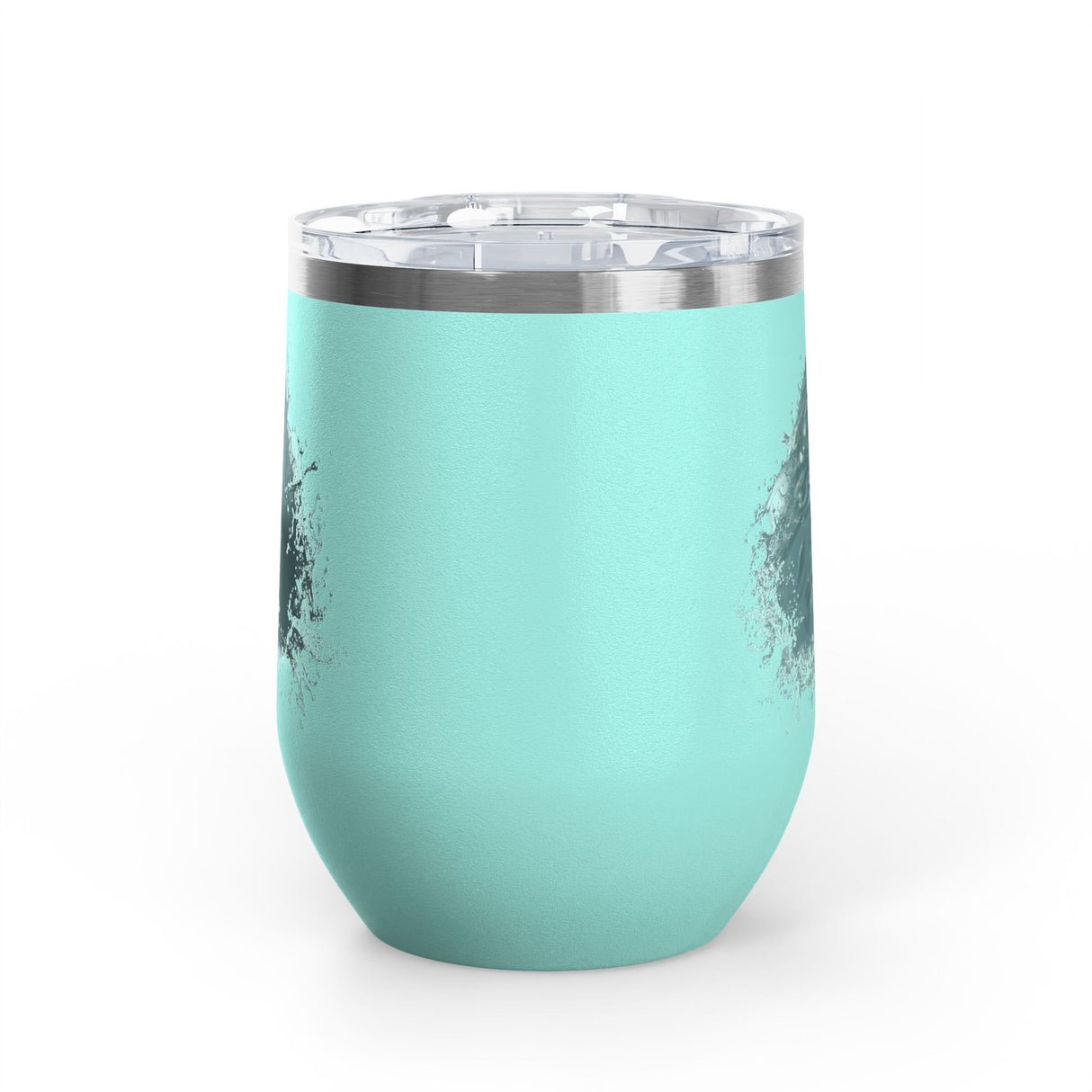 Wine Tumbler — "Fish at Heart" Flounder the Purrmaid Hand-Drawn Design