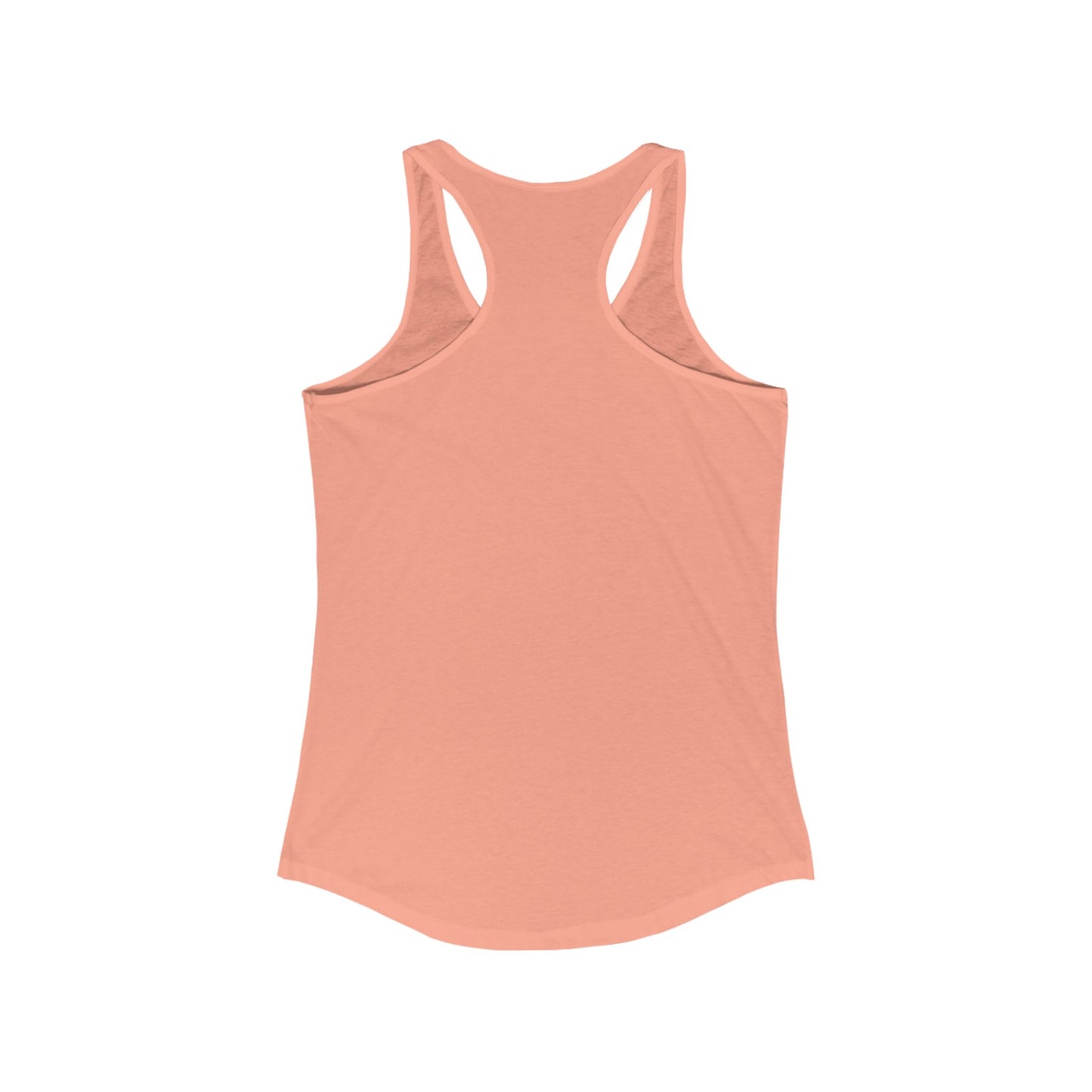 Tank Top - Woman's Ideal Racerback Tank with Flounder the Purrmaid Line Drawing Design