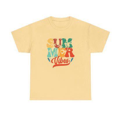 Retro Summer Vibes Unisex Cotton Tee
