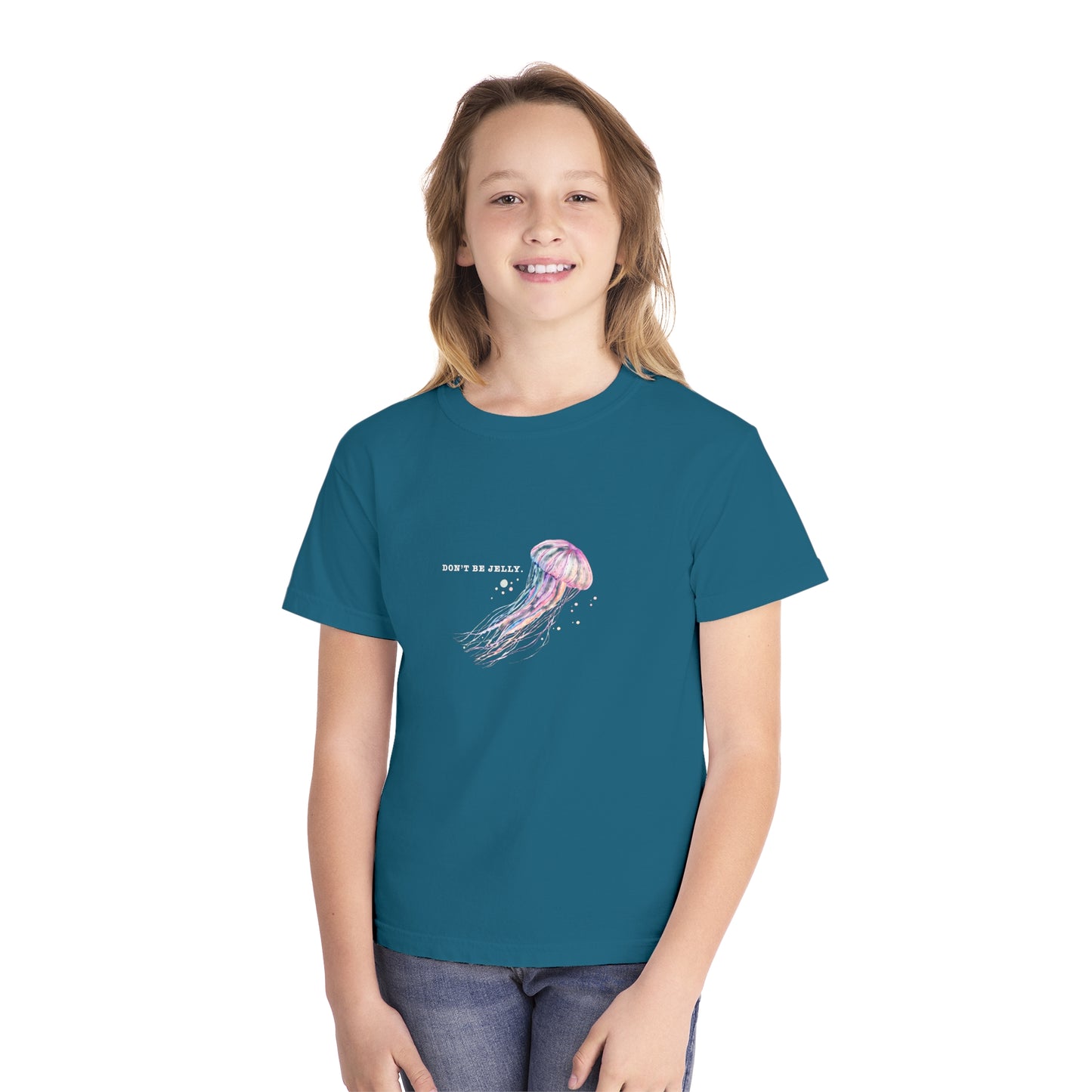 Youth Comfort Colors Don’t Be Jelly Jellyfish T-Shirt - Soft Cotton Tee