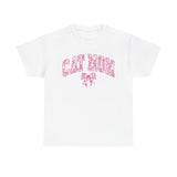 Pink Cat Mom Coquette Style - Cotton Tee