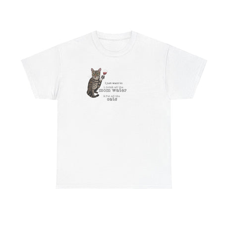Funny Flounder Cat Wine Unisex Tee