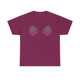 Seashell Bra Adult Gildan T-Shirt | Unisex Heavy Cotton Beach Tee
