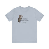 Funny Cat Mom water Wine T-shirt