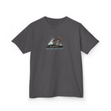 Kids Tee — "I Want to Be Where the People Aren't" Purrmaid Flounder Splash