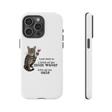 Flounder the Talking Cat Wine Glass Phone Case – "II just want to drink all the mom water"