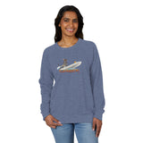 Raglan Crewneck Flocahontas and Mouse Toy Design by Nina
