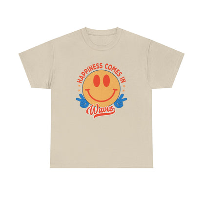 Retro Happiness Comes in Waves Unisex Tee