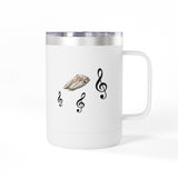 Coffee Mug Tumbler - Treble Maker Design Hand Drawn by Flounder's Mom, Nina