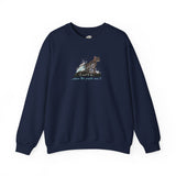 Purrmaid Crewneck Sweatshirt — "I want to be where the people aren't" Flounder Cat Design