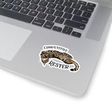Flounder 'Competitive Rester' Kiss-Cut Sticker