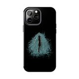 Fish at Heart Flounder Purrmaid Phone Case — Hand-Drawn Nautical Cat Design
