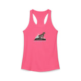 Purrmaid Flounder Racerback Tank — "I Want to Be Where the People Aren't"