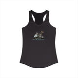 Purrmaid Flounder Racerback Tank — "I Want to Be Where the People Aren't"