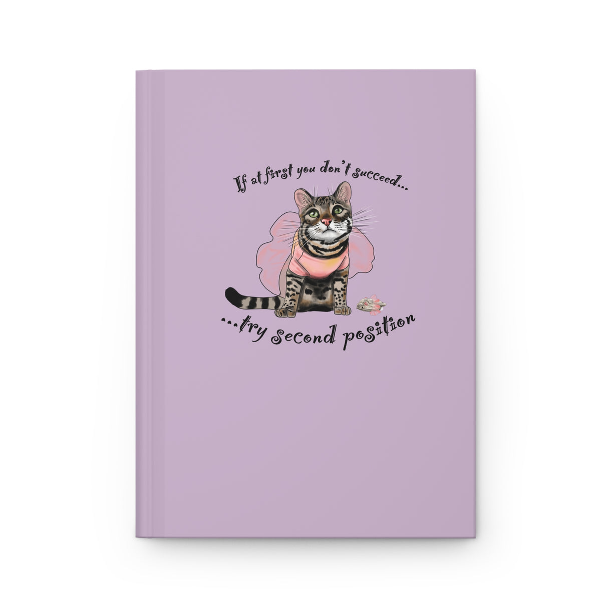 Hardcover Journal Matte - Flounder and Mouse Toy Ballet Tutus Design by Nina
