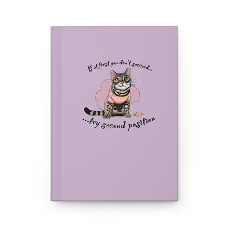 Second Position hardcover journal with 150 lined pages, hand drawn by Nina Leipold
