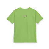 Kids Tee - Treble Maker Design Hand Drawn by Flounder's Mom, Nina Featuring Flounder the Purrmaid Playing Piano for Mouse Toy