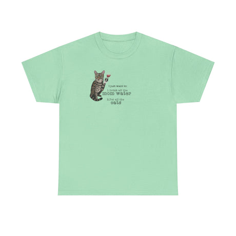 Funny Flounder Cat Wine Unisex Tee